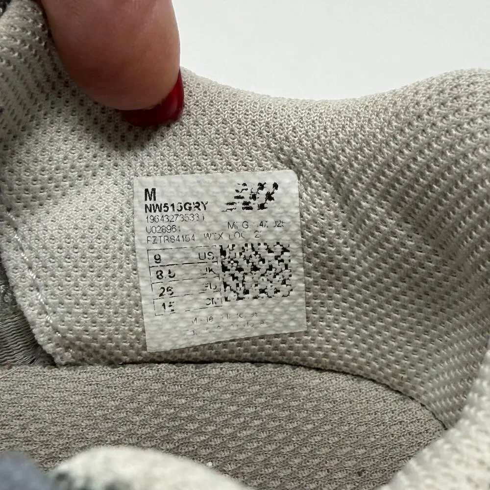 New Balance 515 Gray Toddler Sneakers Velcro Size 9